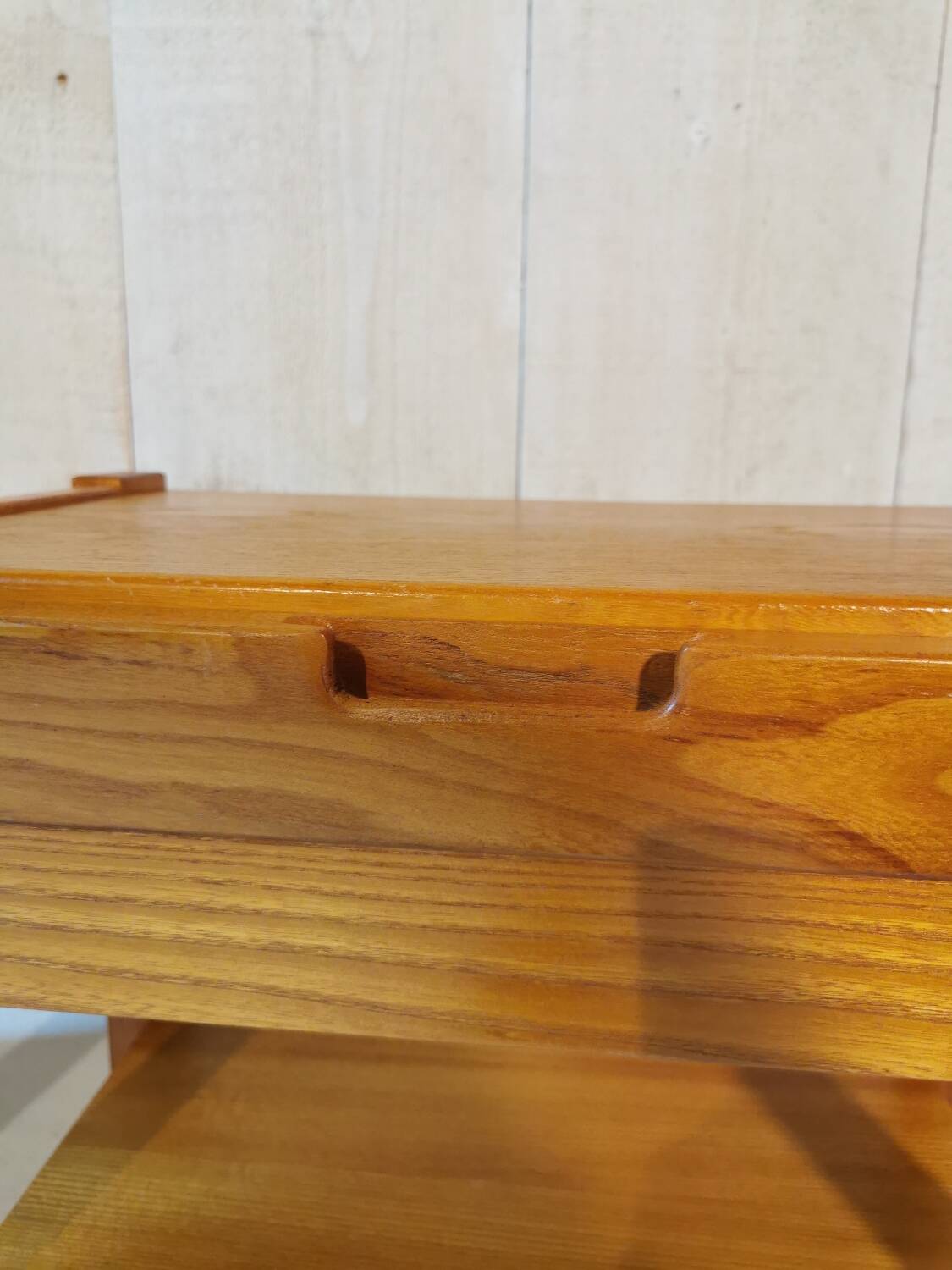 Elm bedside tables