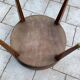 Antique Louis XVI style hot water bottle table with marble top