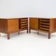 Pair of modern wooden credenzas from the mid-20th century by Christian Hvidt.
