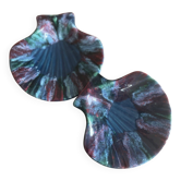 Pair of iridescent shells