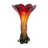 Extra Large Multi-Color Floral Glass Sommerso Vase Made in Murano, Italy, 1960s