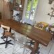 Solid wood farmhouse table