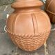 Pair of vintage terracotta lamps from the 1970s