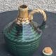 Liquor carafe, shape of Dame Jeanne Barbotine, vintage glazed ceramic