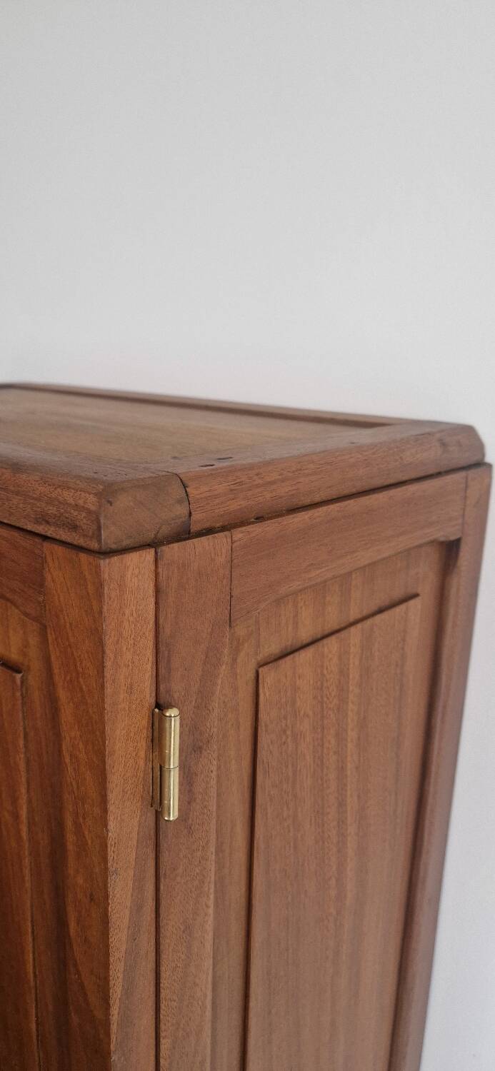 1950s handcrafted cabinet - Solid mahogany wood - Unique piece