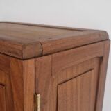 1950s handcrafted cabinet - Solid mahogany wood - Unique piece