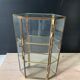 Glass and brass showcase
