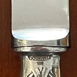 Christofle crossed ribbons 8 knives entremet dessert cheese very good condition