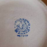 Coffee and tea service in faience of Saint Amand, pink, art deco