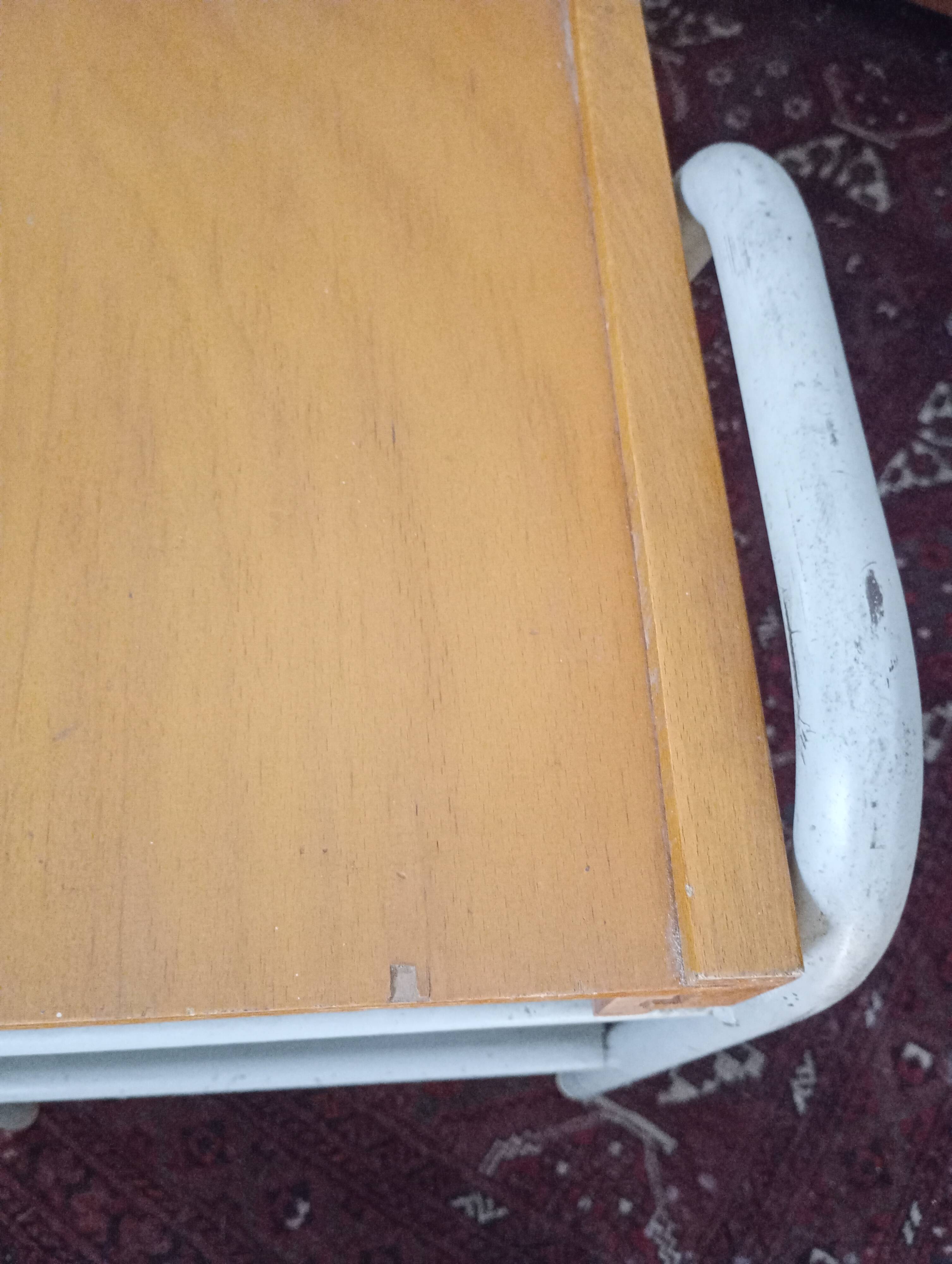 1950s boarding school bedside table.