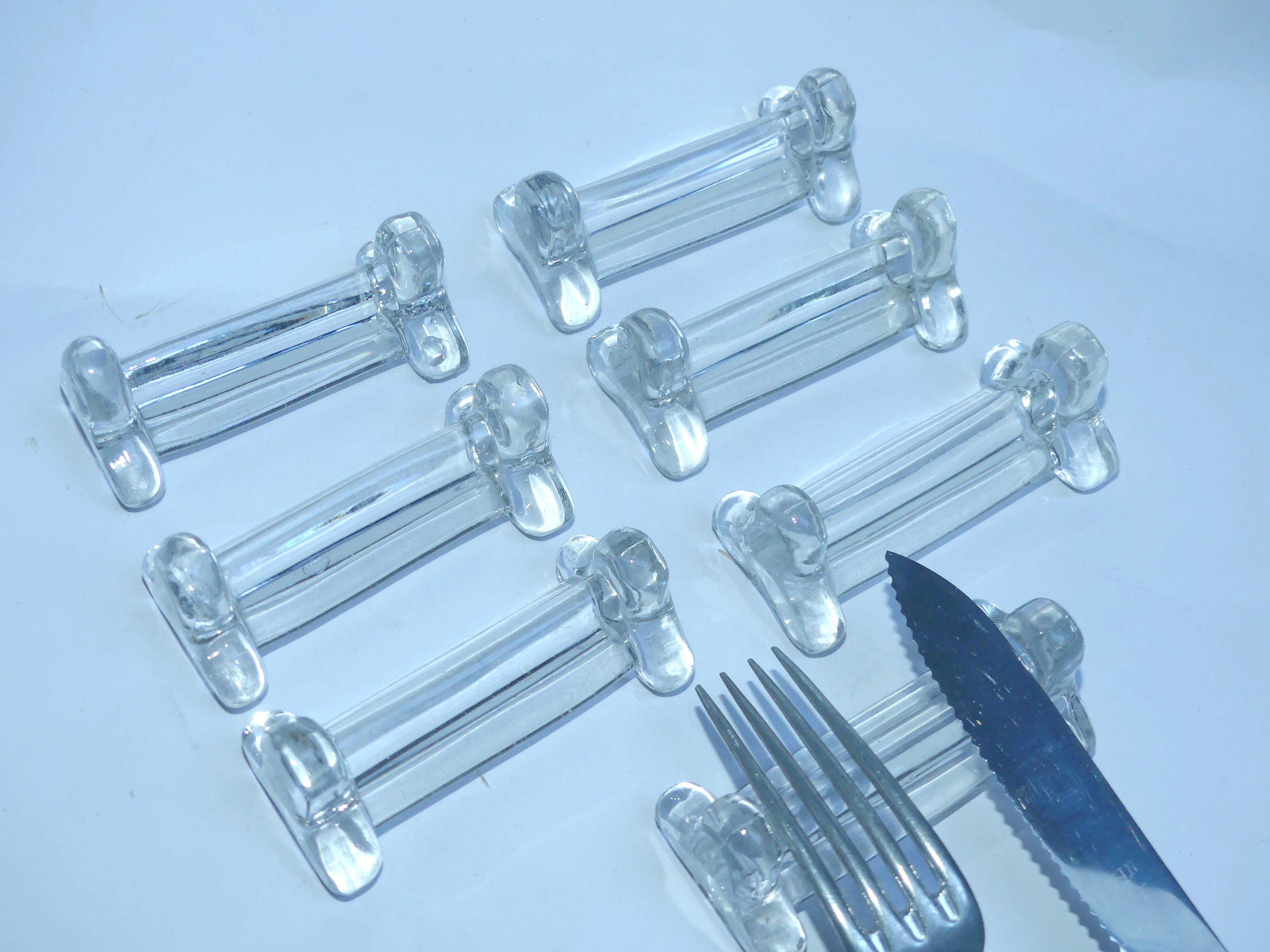 7 glass knife holders