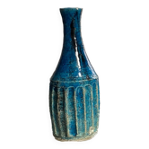 Vase vintage scandinave bleu