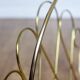 Magazine rack in brass 60