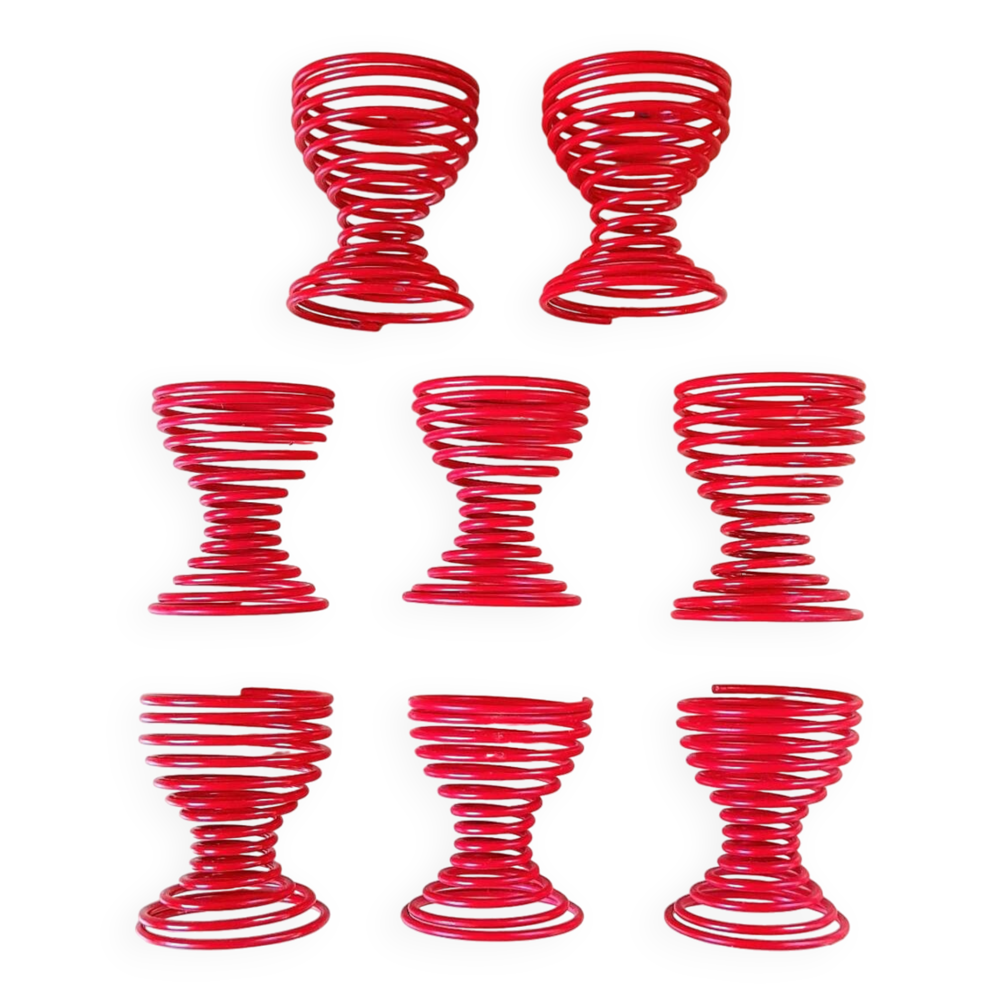 80s spring egg cups