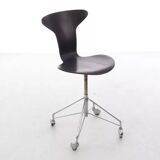 Munkegaard Scandinavian chair on wheels, or Swivel chair.