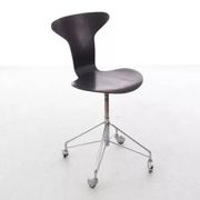 Munkegaard Scandinavian chair on wheels, or Swivel chair.