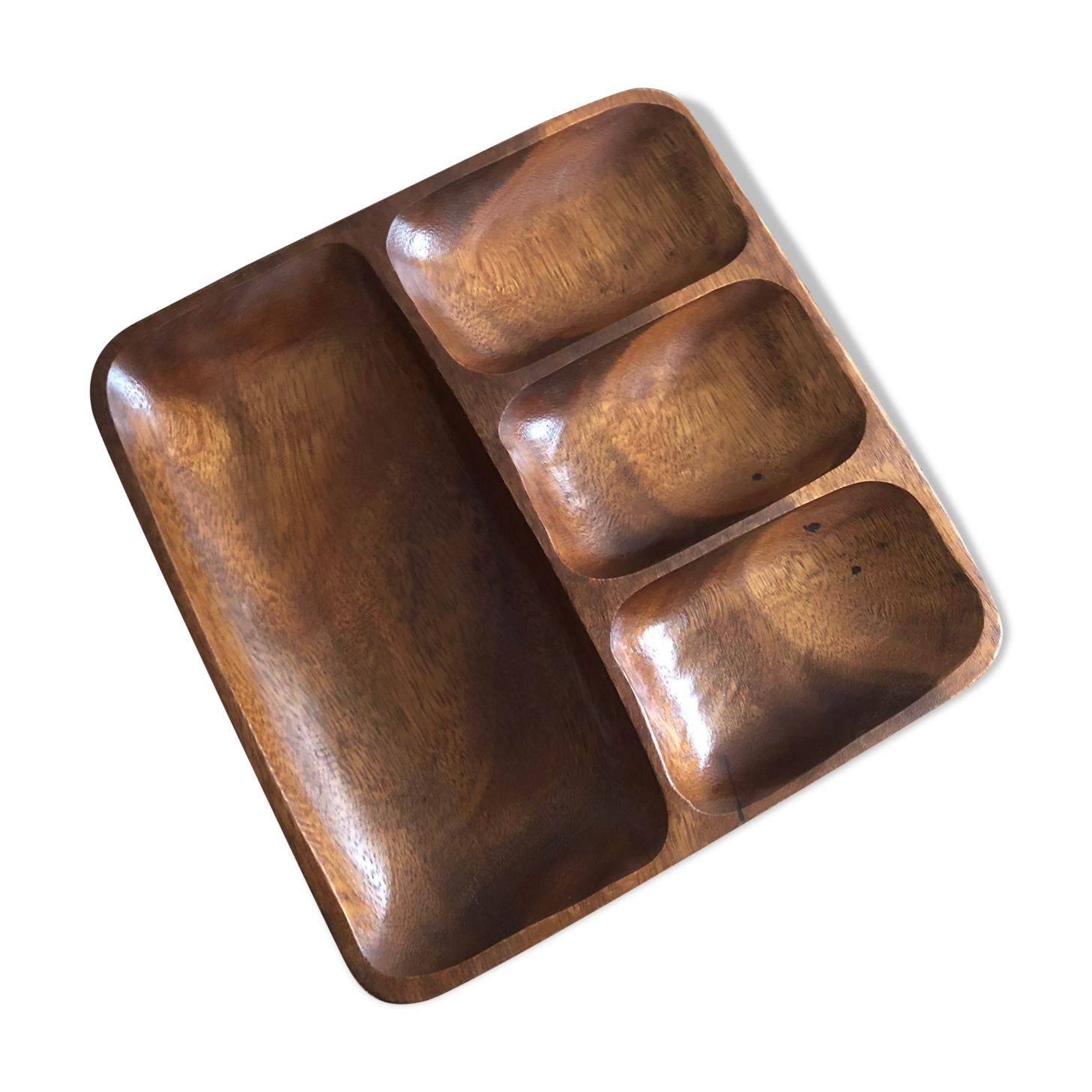 Empty vintage wood pocket