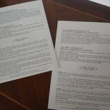 Air France Boeing 747 Menus