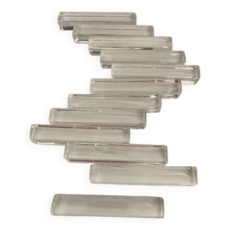 Box of 12 minimalist crystal knife holders