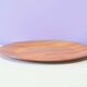 Assiette de service en teck vintage