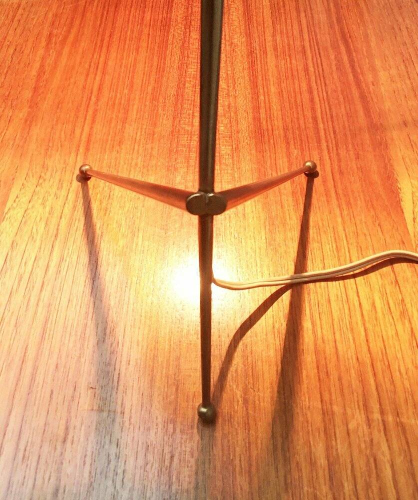 Mid-Century German Acryl and Brass Tripod Table Lamp from Cosack, 1960s, Set of 2