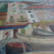 Oil on canvas representing Menton 1952