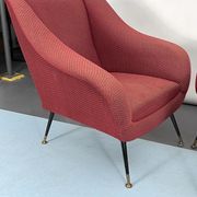 Mid-century pair of lounge chairs by Gigi Radice for Minotti, Italy 1950s