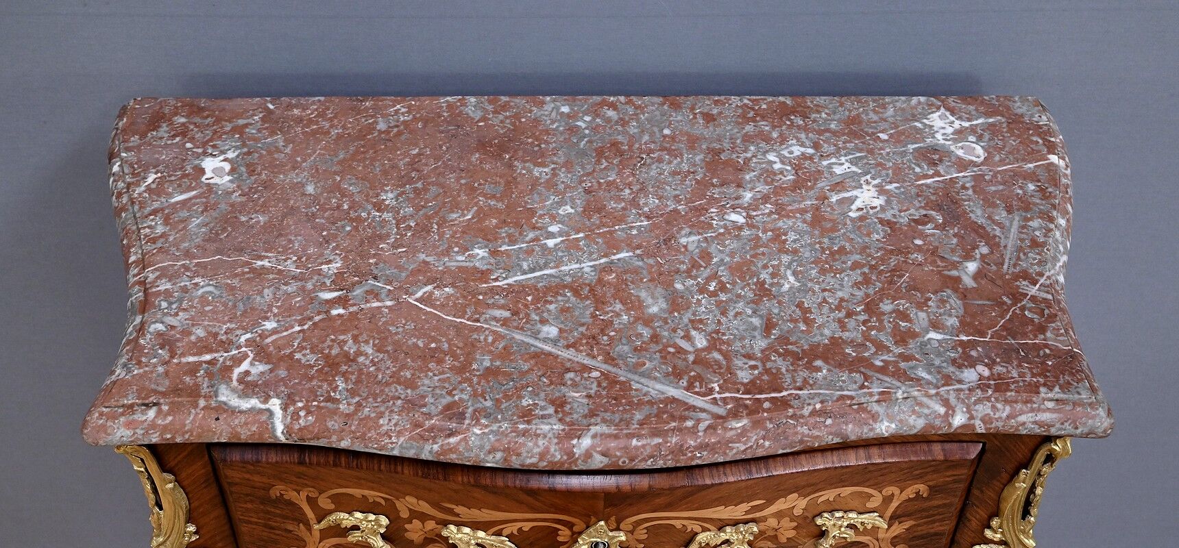 Secretary in precious wood marquetry, Transition style, Napoleon III period – Mid-19th century