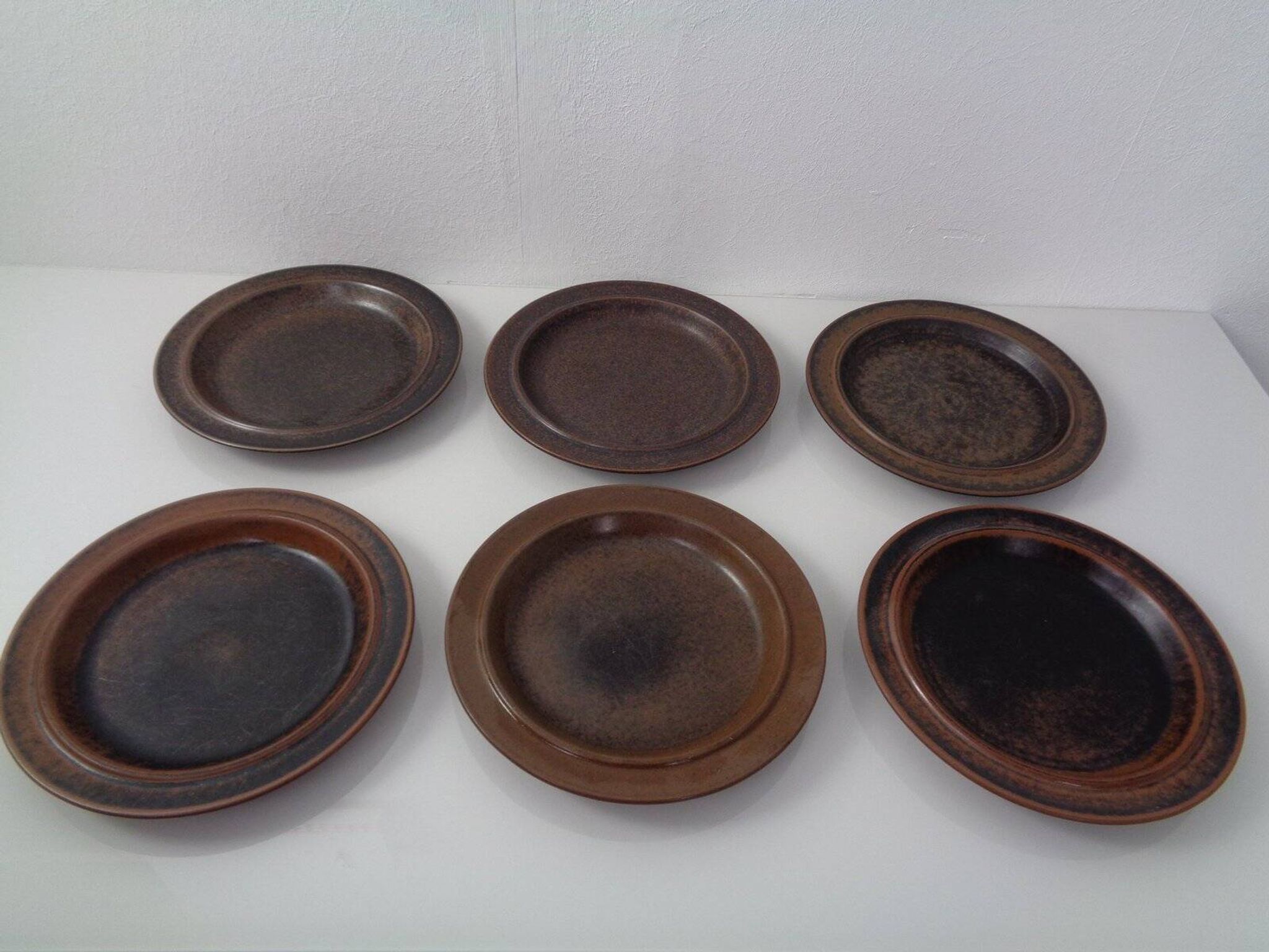 Ruska Plates by Ulla Procope for Arabia, Set of 6, Finland, 1960s, Set of 6