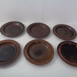 Ruska Plates by Ulla Procope for Arabia, Set of 6, Finland, 1960s, Set of 6