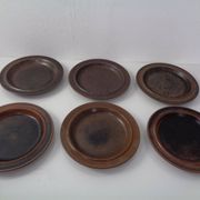 Ruska Plates by Ulla Procope for Arabia, Set of 6, Finland, 1960s, Set of 6