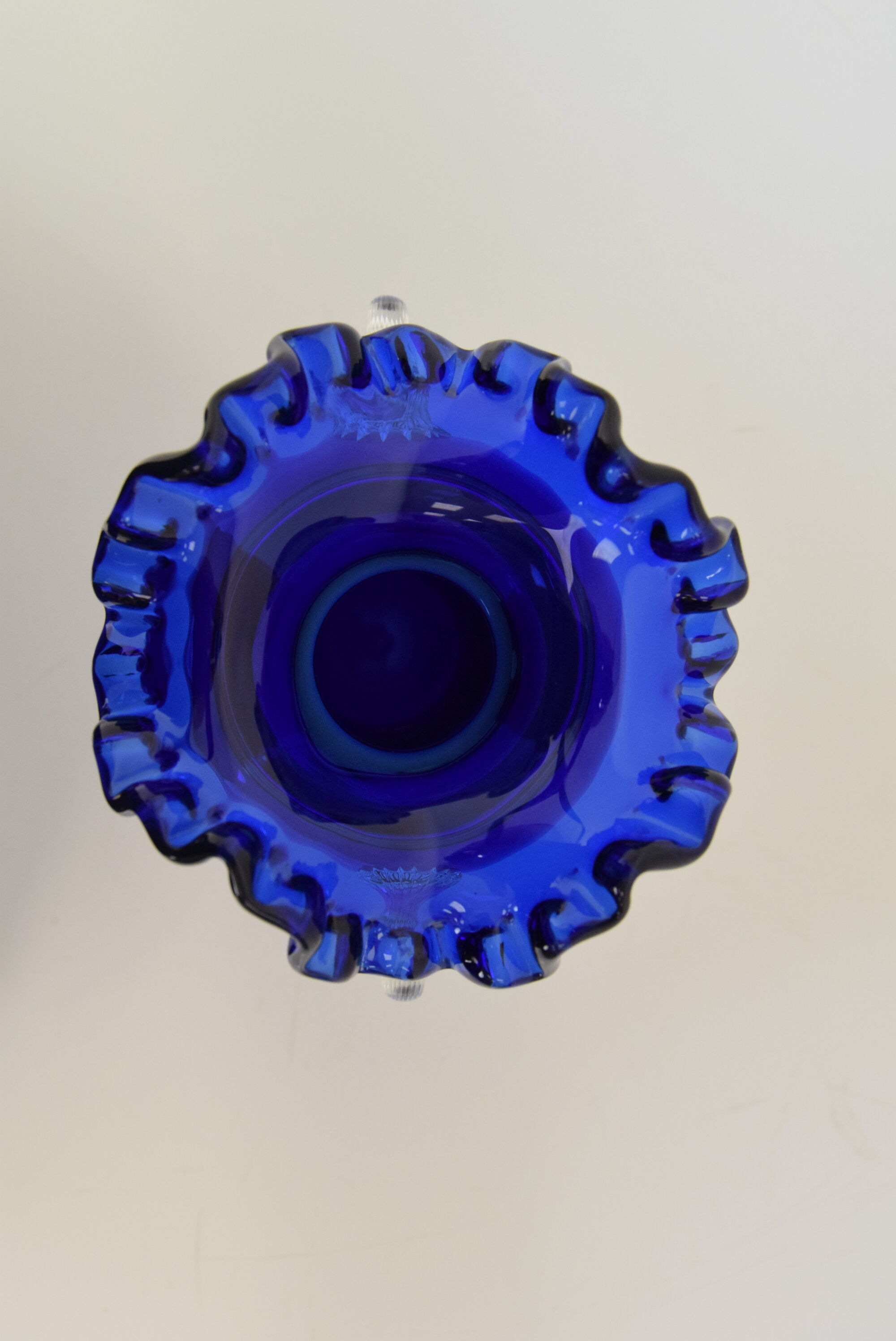 Art Czech Glass Vase, by Glasswork Novy Bor, 1950's.