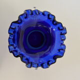 Art Czech Glass Vase, by Glasswork Novy Bor, 1950's.