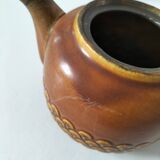 Vintage KW Feuerfest teapot – brown stoneware, 1960s–70s