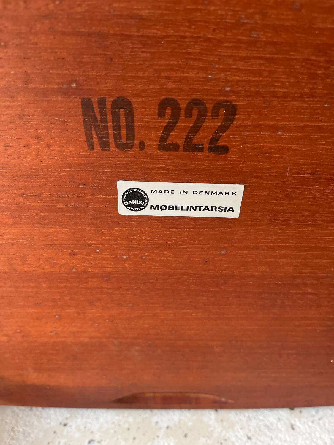 2 Danish teak nesting tables Mobelintarsia 60s