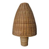 Wicker mushroom lamp