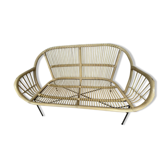 Rattan bench