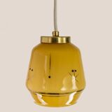 Petite lampe à suspension EVA * Art déco * Lampe suspendue MCM * Plafonnier vintage recâblé * Yougoslavie