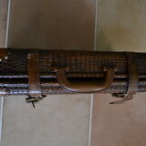 Valise imitation crocodile