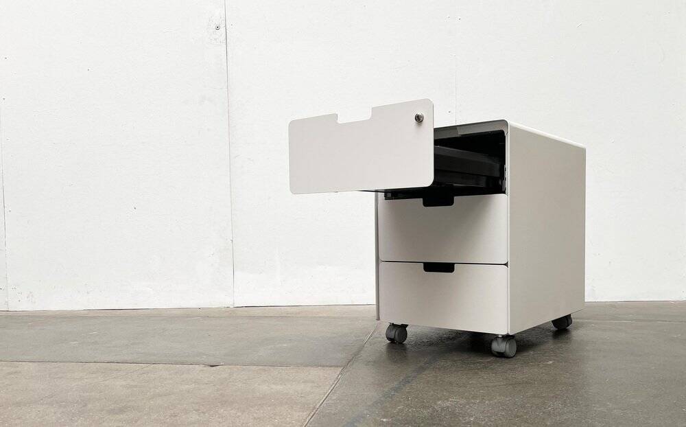 Metal office cart series ATM by Jasper Morrison for Vitra