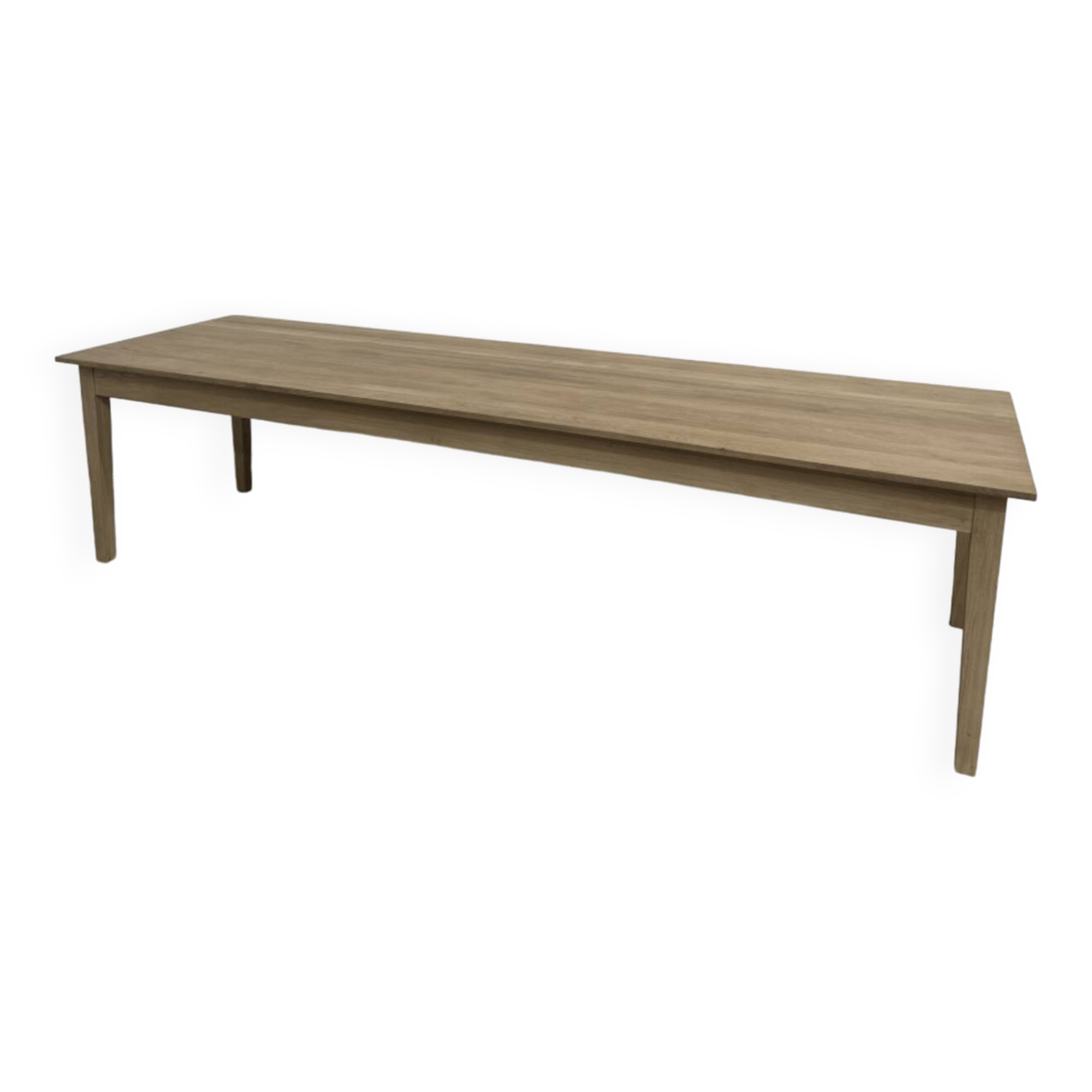 Farm table with tapered legs (300 cm x 90 cm)