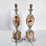 Pair of vintage egg lamps 1970
