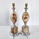 Paire de lampes oeuf vintage 1970