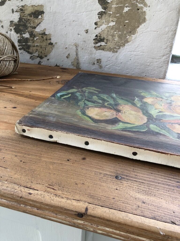 Orange oil canvas at the end of the 19th century