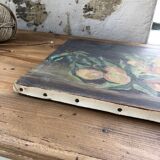 Orange oil canvas at the end of the 19th century