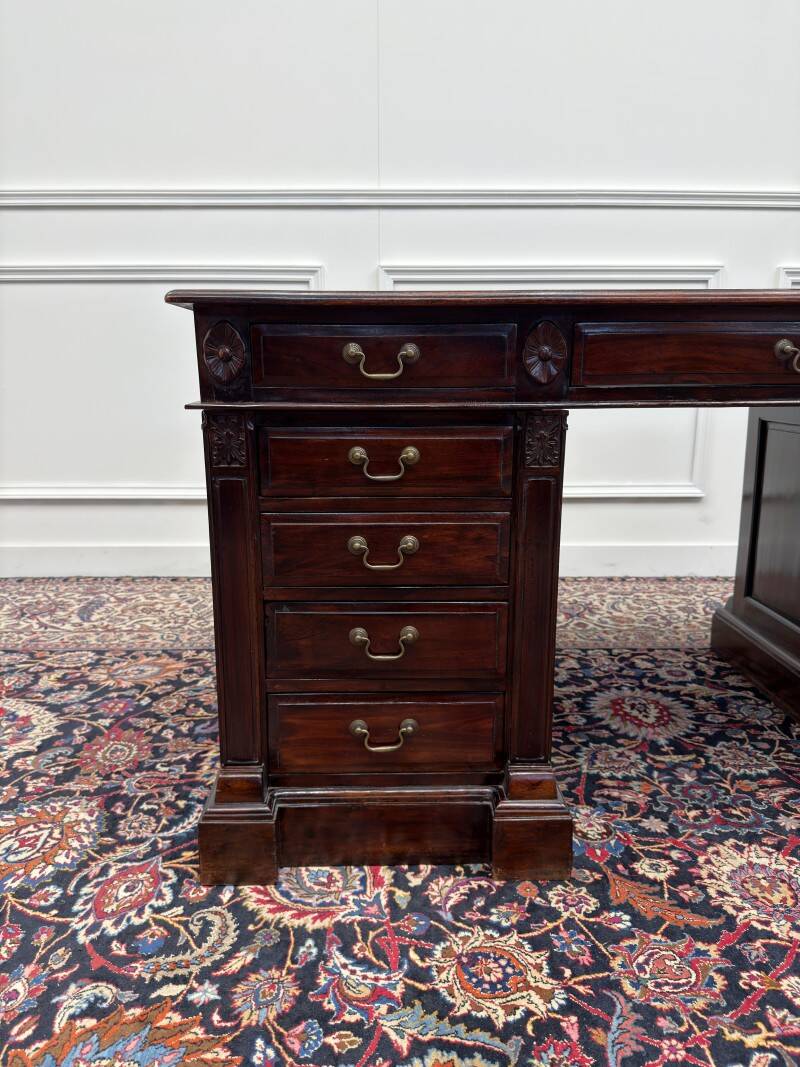 Classic English Chesterfield Desk