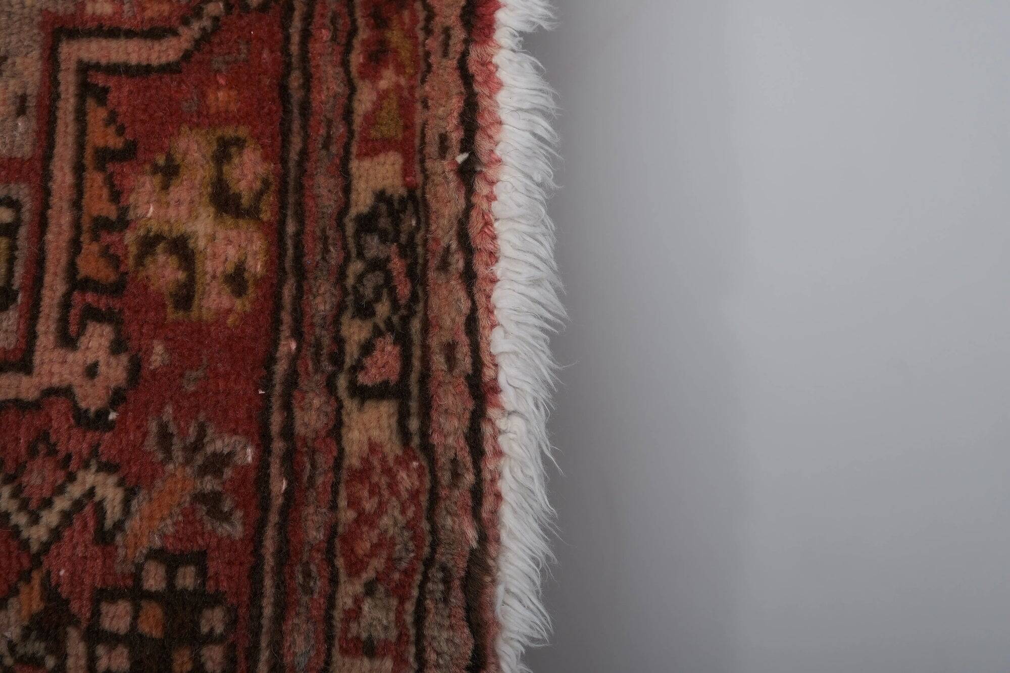 Vintage Turkish hallway rug 84x388 cm