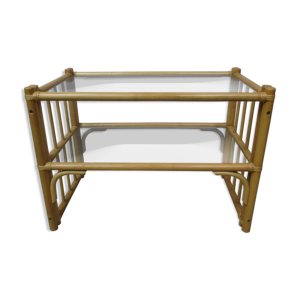 Table latérale de bambou, années