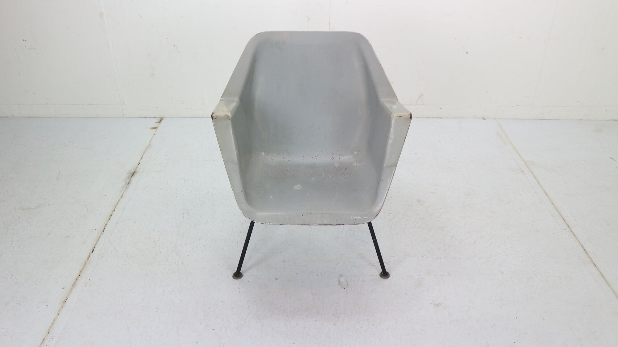 416 fiberglass shell armhair by Wim Rietveld & Andre Cordemeyer for Gispen, 1950