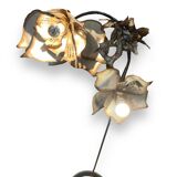 Metal flowers floor lamp
